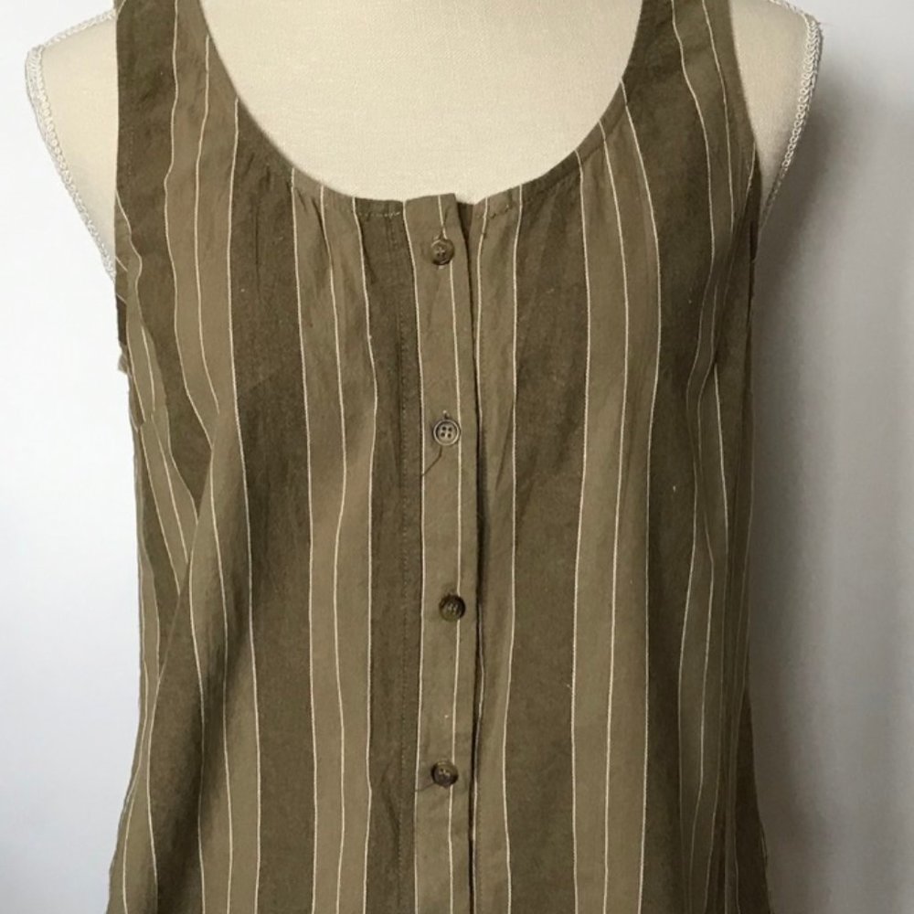 Drew Olive Stripe Tank Top